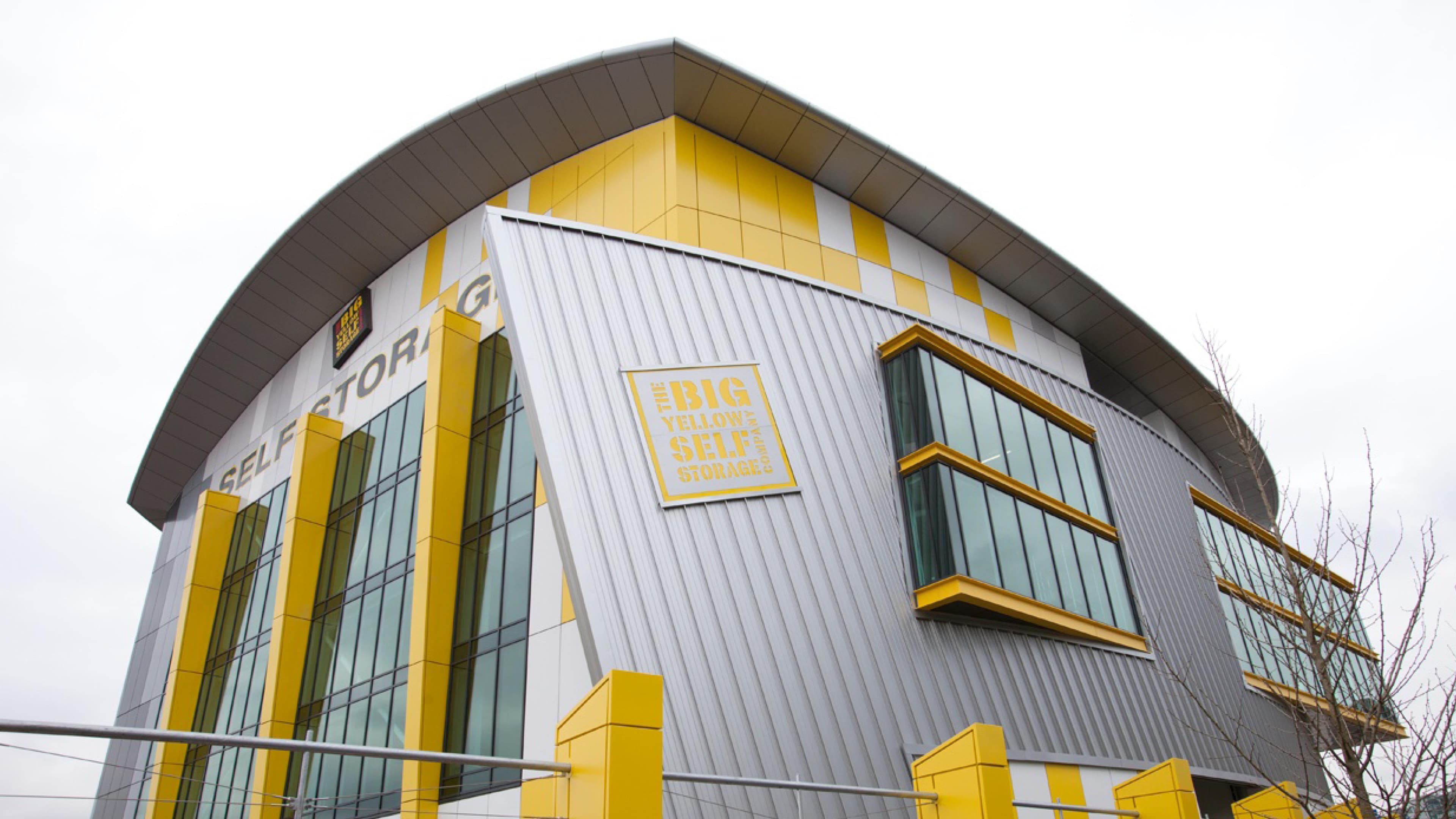 big yellow logo detailing image