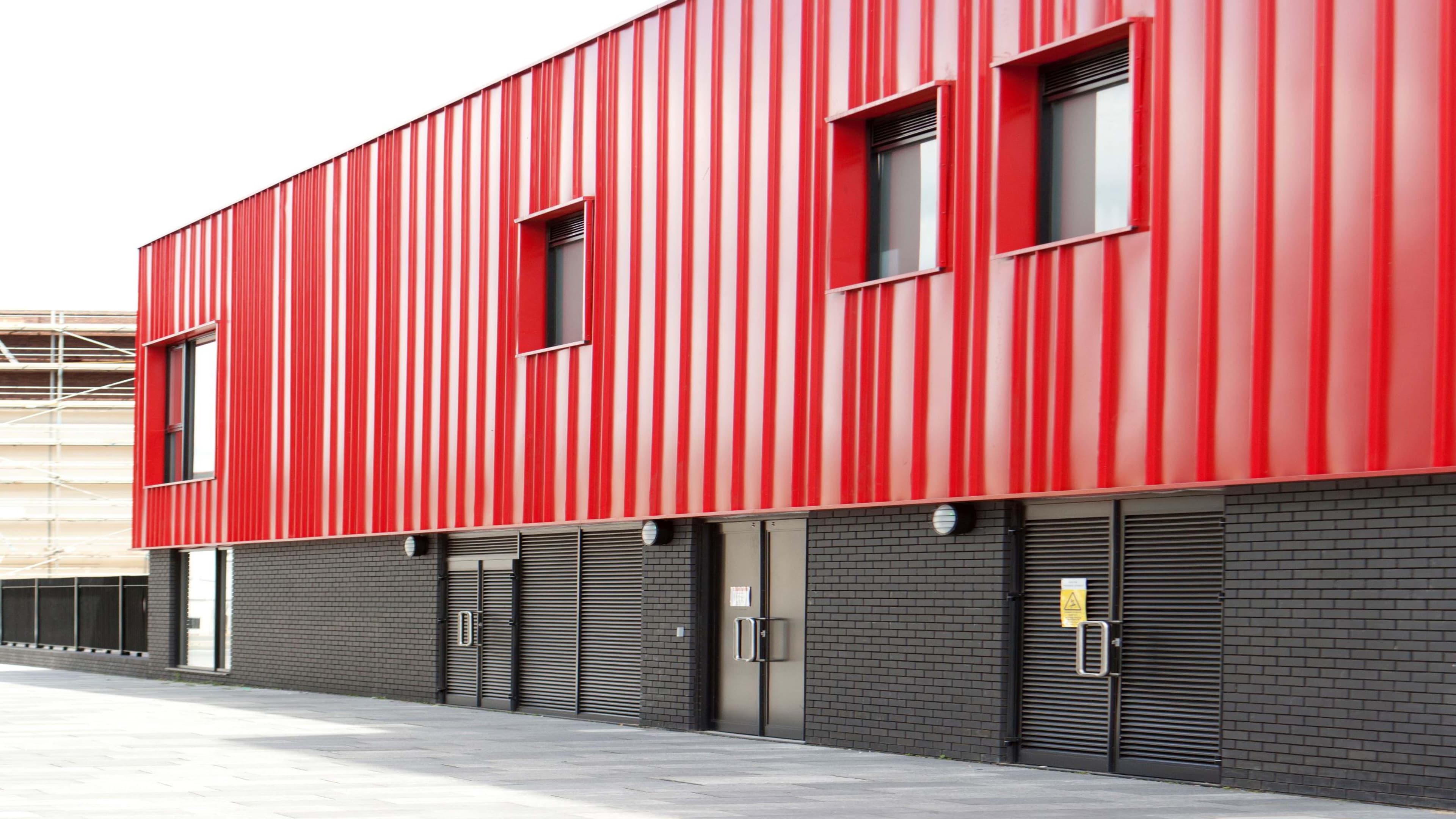 Plymouth creative arts external wall
