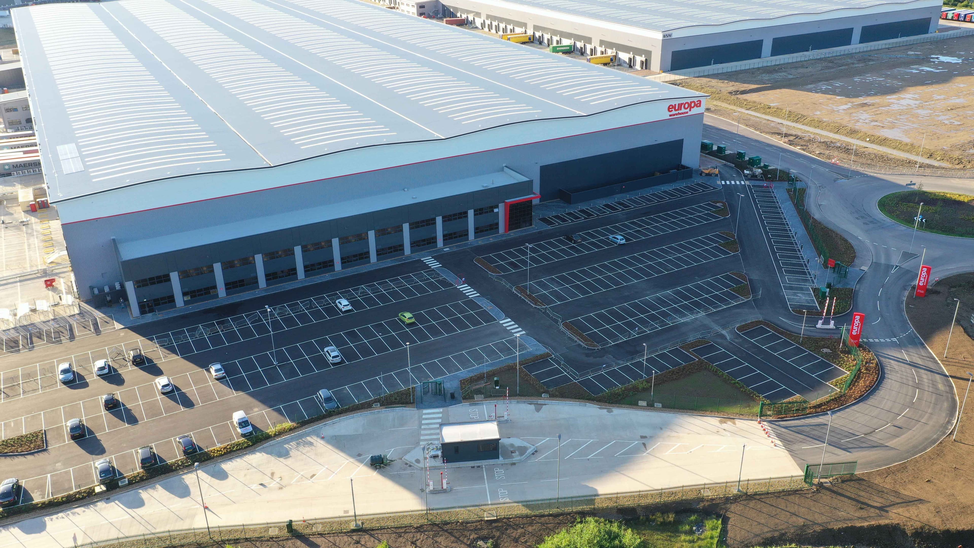 Aerial view of midlands logistics park