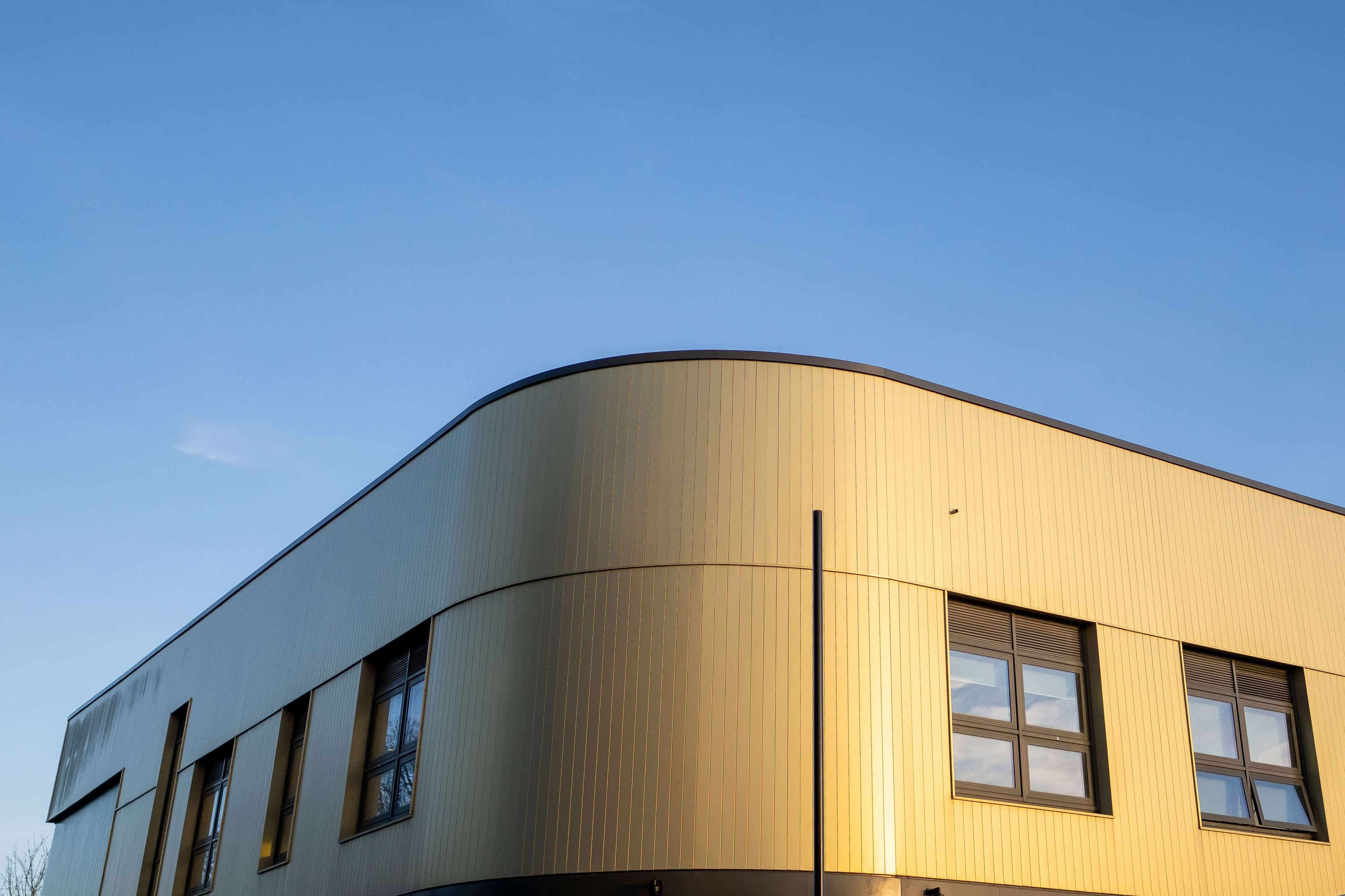 Fairwater campus corner detailing
