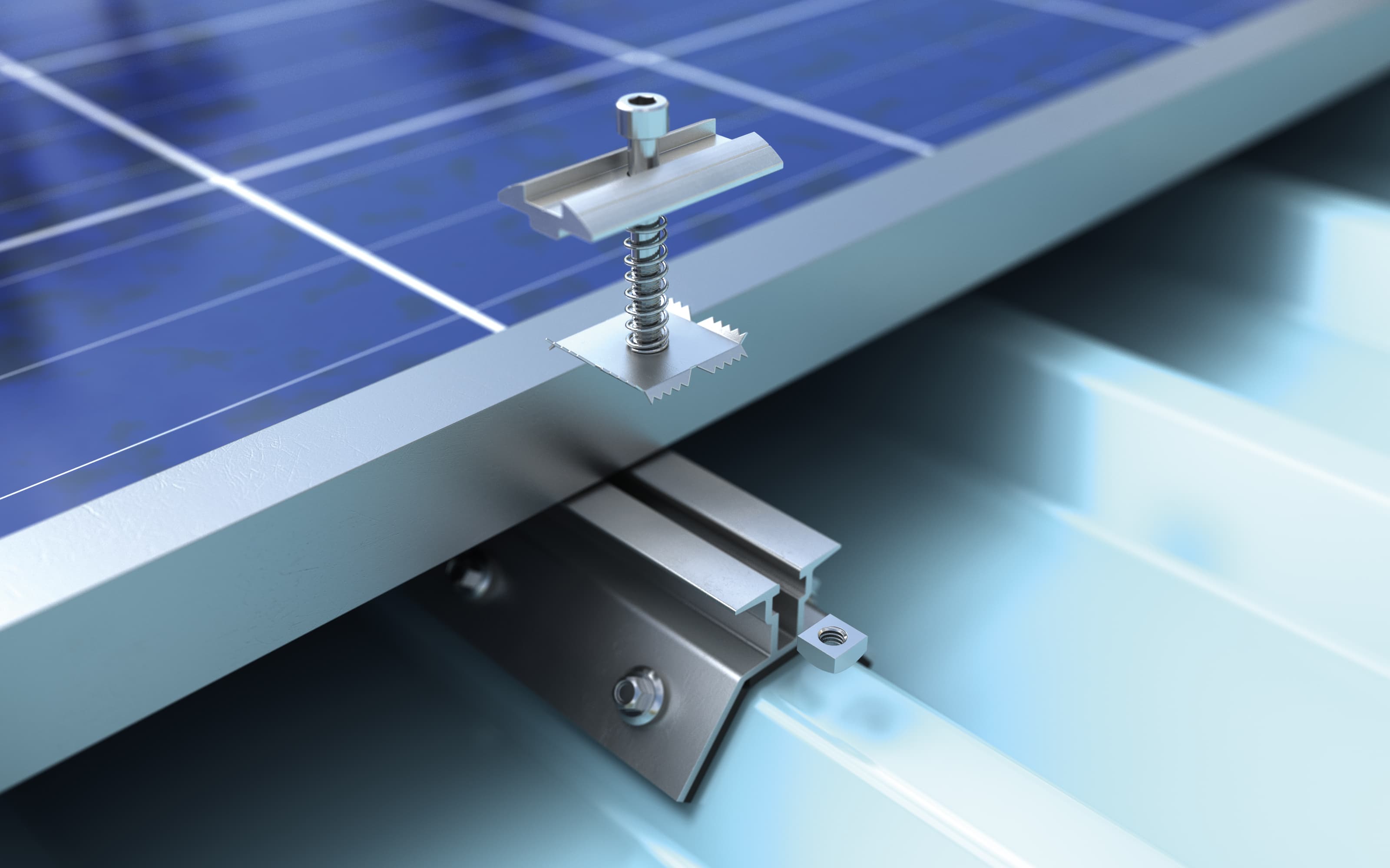 SolaRail Trapezoidal installation