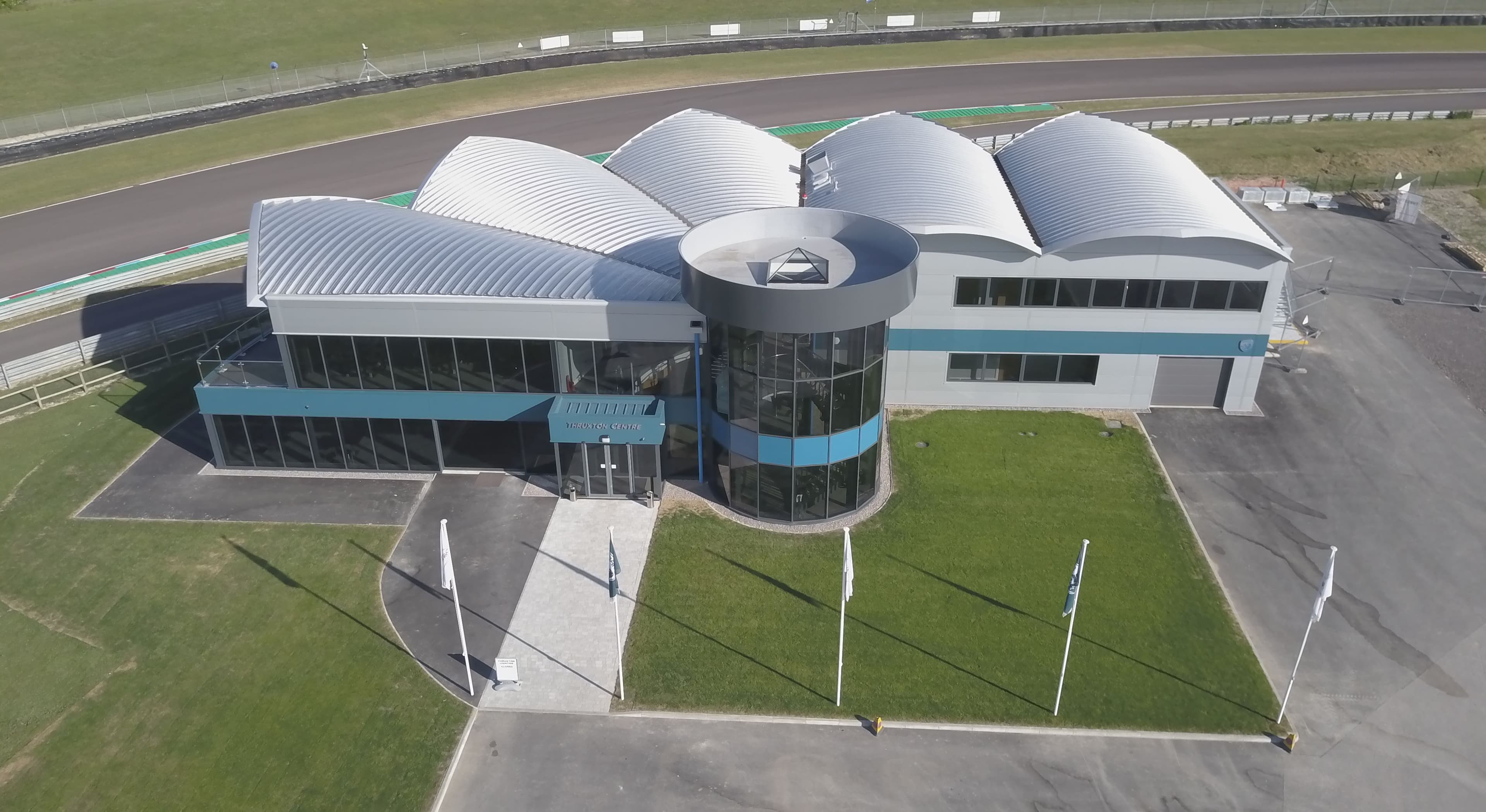 Elite 9 Roof System on racetrack project
